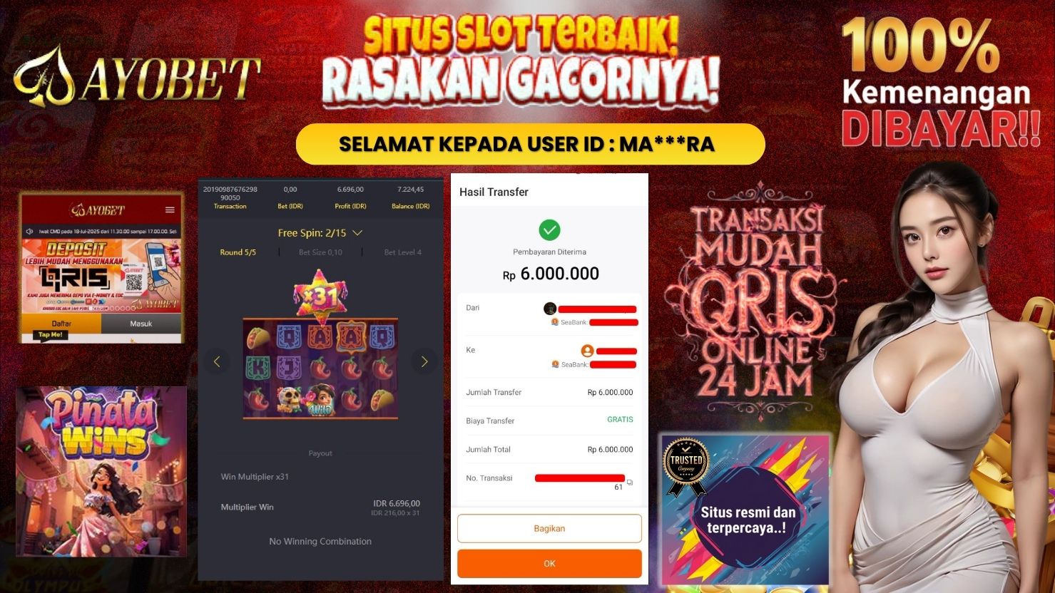 AYOBET JACKPOT SLOT PINATA WINS